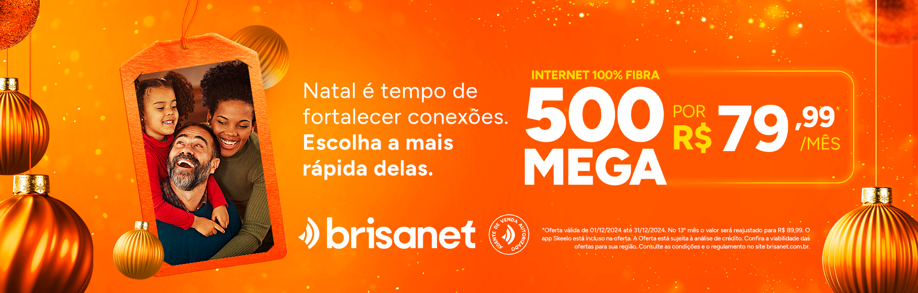 Internet 100% Fibra. 500 mega por R$79,99/mês. Assine agora.