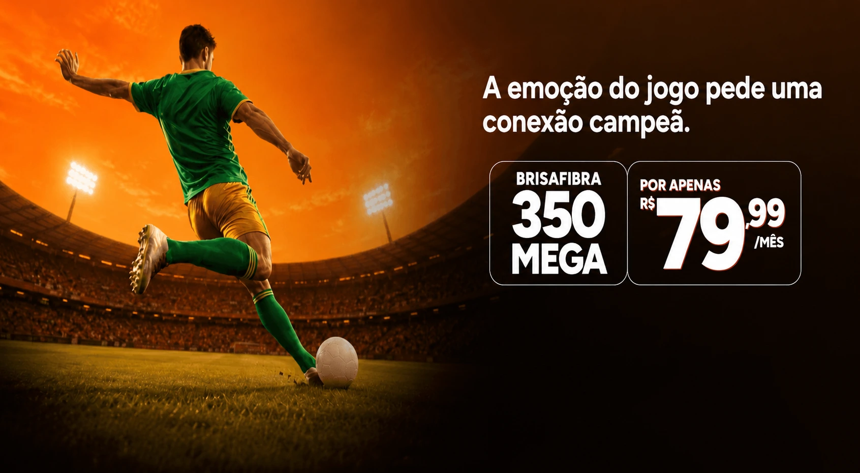 Internet 100% Fibra. 500 mega + 20GB no celular + globoplay por R$99,99/mês. Assine agora.