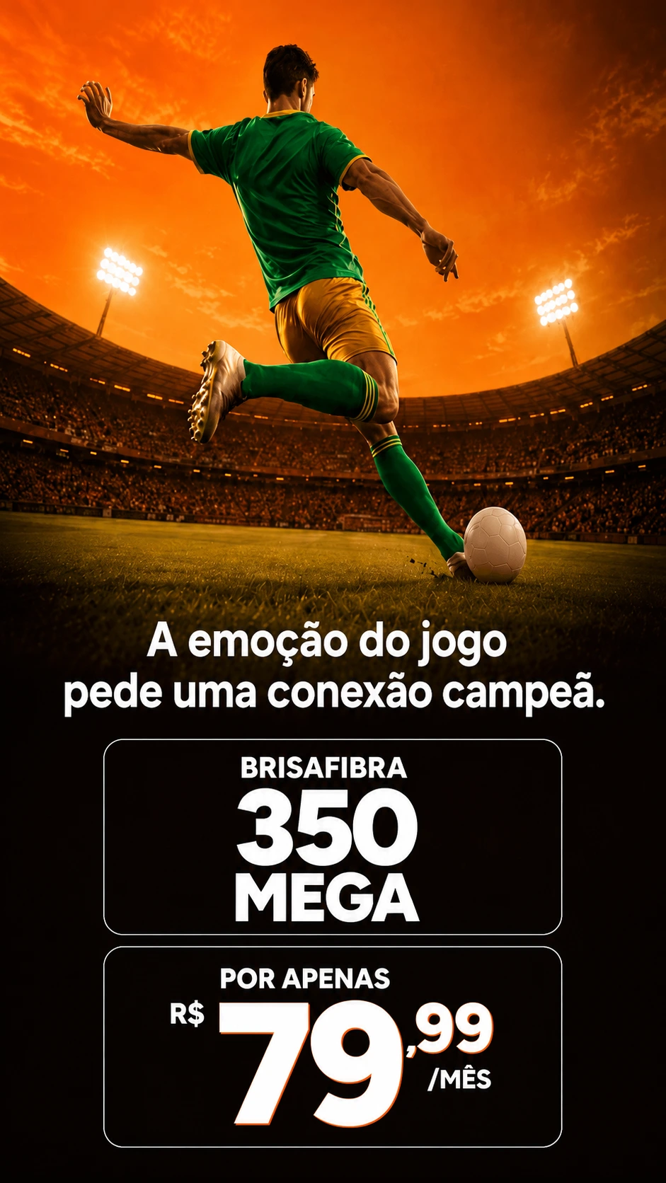 Internet 100% Fibra. 500 mega + 20GB no celular + globoplay por R$99,99/mês. Assine agora.